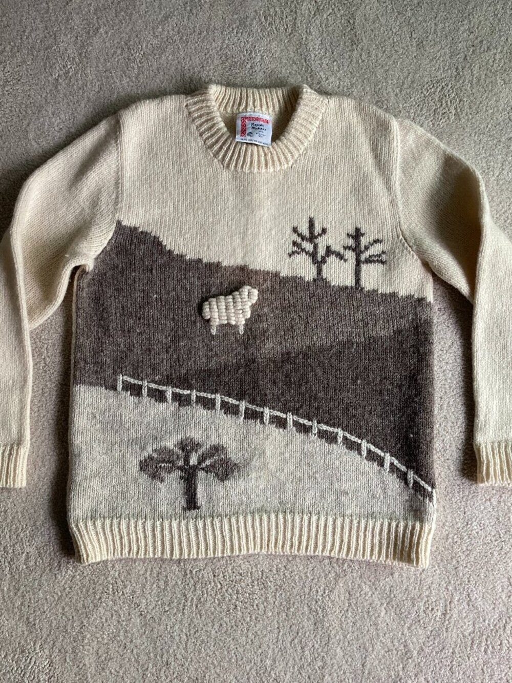 Vintage Handmade Rapaki Mahana Wool Sweater